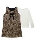 Conjunto de Blusa em Canelado Liz e Salopete em Fly Tech 89761 Infanti Infantil Menina