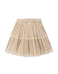 Saia em Tule Plissado Poá. Com Shorts Embutido 91891 Infanti Infantil Menina
