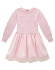 Vestido em Tricot Prime e Tule com Elastano 87684 Infanti Infantil Menina