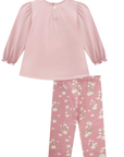 Conjunto de Bata em Malha Fresh com Calça Legging em Molecotton 89651 Infanti Bebê Menina