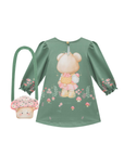 Vestido em Malha Comfy. Acompanha Bolsa em Fleece 89203 Infanti Bebê Menina