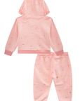 Conjunto de Blusão e Calça em Pelo Foil 91785 Infanti Bebê Menina