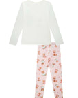 Conjunto de Pijama de Blusa e Calça Legging em Malha Comfy 92403 Infanti Infantil Menina