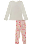Conjunto de Pijama de Blusa com Calça em Malha Comfy 89634 Infanti Infantil Menina