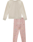 Conjunto de Blusão em Moletom sem Pelúcia e Calça Legging em Fly Tech 89750 Infanti Infantil Menina