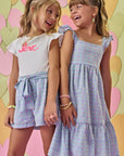 Conjunto de Blusa em Cotton e Shorts em Tricoline Neon Dots 86909 Infanti Infantil Menina