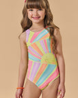 Maiô em Malha UV Dry com Proteção UV 50+ 87458 Infanti Infantil Menina