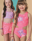 Maiô Reversível em Malha UV Dry com Proteção 50+ 88921 Infanti Infantil Menina
