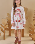 Vestido em Termoskin Peluciado 89160 Infanti Infantil Menina