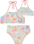 Biquíni Reversível em Malha Uv Dry com Proteção Uv 50+ 84535 Infanti Infantil Menina