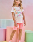 Blusa Alongada em Meia Malha 83012 Infanti Infantil Menina