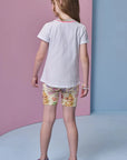 Blusa Alongada em Meia Malha 94916 Infanti Infantil Menina
