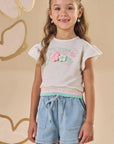 Blusa Boxy em Malha Power 87249 Infanti Infantil Menina