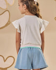 Blusa Boxy em Malha Power 87249 Infanti Infantil Menina