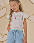 Blusa Boxy em Malha Power 87249 Infanti Infantil Menina