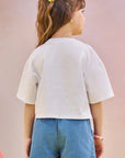 Blusa Boxy em Meia Malha 83018 Infanti Infantil Menina