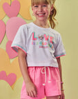 Blusa Boxy Over em Meia Malha 86920 Infanti Infantil Menina