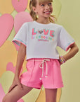 Blusa Boxy Over em Meia Malha 86920 Infanti Infantil Menina