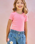 Blusa em Canelado Liz 82826 Infanti Infantil Menina