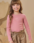 Blusa em Canelado Liz 89417 Infanti Infantil Menina