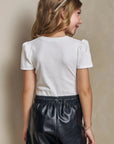 Blusa em Canelado Liz 93441 Infanti Infantil Menina