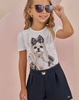 Blusa em Malha Power 87247 Infanti Infantil Menina