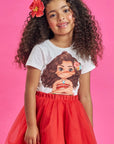 Blusa em Meia Malha 85640 Kukiê Infantil Menina