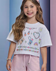 Blusa em Meia Malha 93436 Infanti Infantil Menina