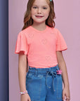 Blusa em Meia Malha 94595 Infanti Infantil Menina