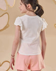 Blusa em Meia Malha Flamê 87248 Infanti Infantil Menina