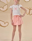 Blusa em Meia Malha Flamê 87248 Infanti Infantil Menina
