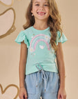 Blusa em Meia Malha Flamê 88946 Infanti Infantil Menina