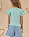 Blusa em Meia Malha Flamê 88946 Infanti Infantil Menina