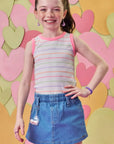 Blusa Regata em Canelado Liz 86550 Infanti Infantil Menina
