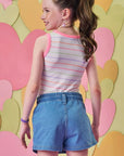 Blusa Regata em Canelado Liz 86550 Infanti Infantil Menina