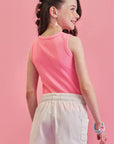 Blusa Regata em Canelado Liz 86603 Infanti Infantil Menina