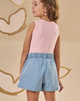 Blusa Regata em Canelado Liz 88757 Infanti Infantil Menina
