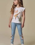 Calça Legging em Molecotton 94648 Infanti Infantil Menina