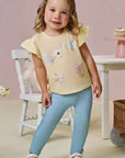 Calça Legging em Molecotton 94924 Infanti Infantil Menina