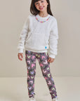 Calça Legging em Termoskin Peluciado 89465 Infanti Infantil Menina