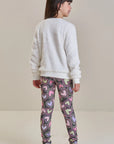 Calça Legging em Termoskin Peluciado 89465 Infanti Infantil Menina