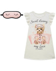 Camisola em Malha Fresh. Acompanha Máscara 96054 Infanti Infantil Menina