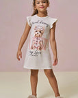 Camisola em Malha Fresh. Acompanha Máscara 96054 Infanti Infantil Menina
