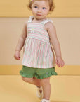 Conjunto de Bata em Malha Wave com Shorts em Viscose 83445 Infanti Bebê Menina