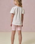 Conjunto de Blusa Alongada em Cotton e Bermuda Biker em Malha Power 96646 Infanti Infantil Menina