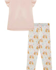 Conjunto de Blusa Alongada em Cotton e Calça Legging em Malha Power 96643 Infanti Infantil Menina