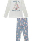 Conjunto de Blusa Alongada em Cotton e Calça Legging em Molecotton 91803 Infanti Infantil Menina