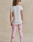 Conjunto de Blusa Alongada em Cotton e Legging em Molecotton 93475 Infanti Infantil Menina