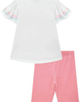 Conjunto de Blusa Alongada em Malha Power e Biker em Soft Line 87404 Infanti Infantil Menina