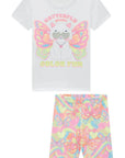 Conjunto de Blusa Alongada em Meia Malha e Bermuda Biker em Malha Power 95319 Infanti Infantil Menina